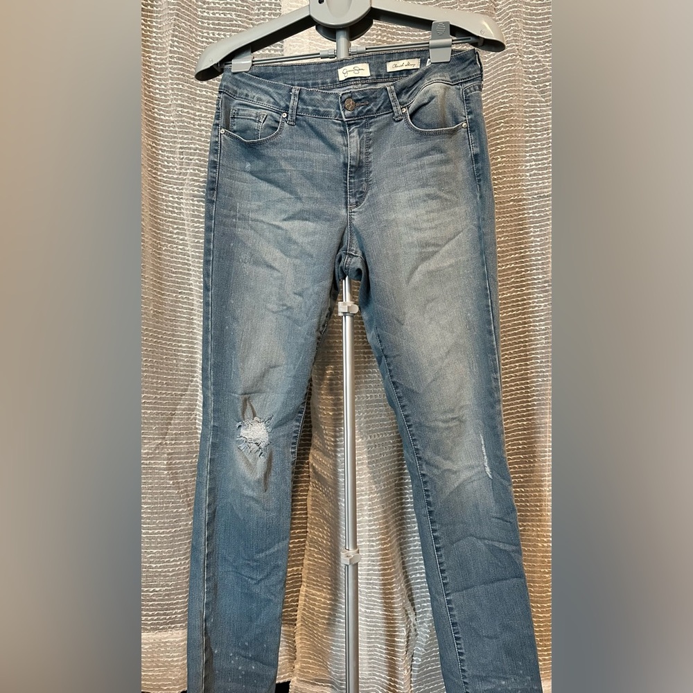 Jessica Simpson Blue Distressed Women Jeans